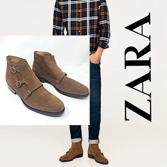 zara monk strap shoes